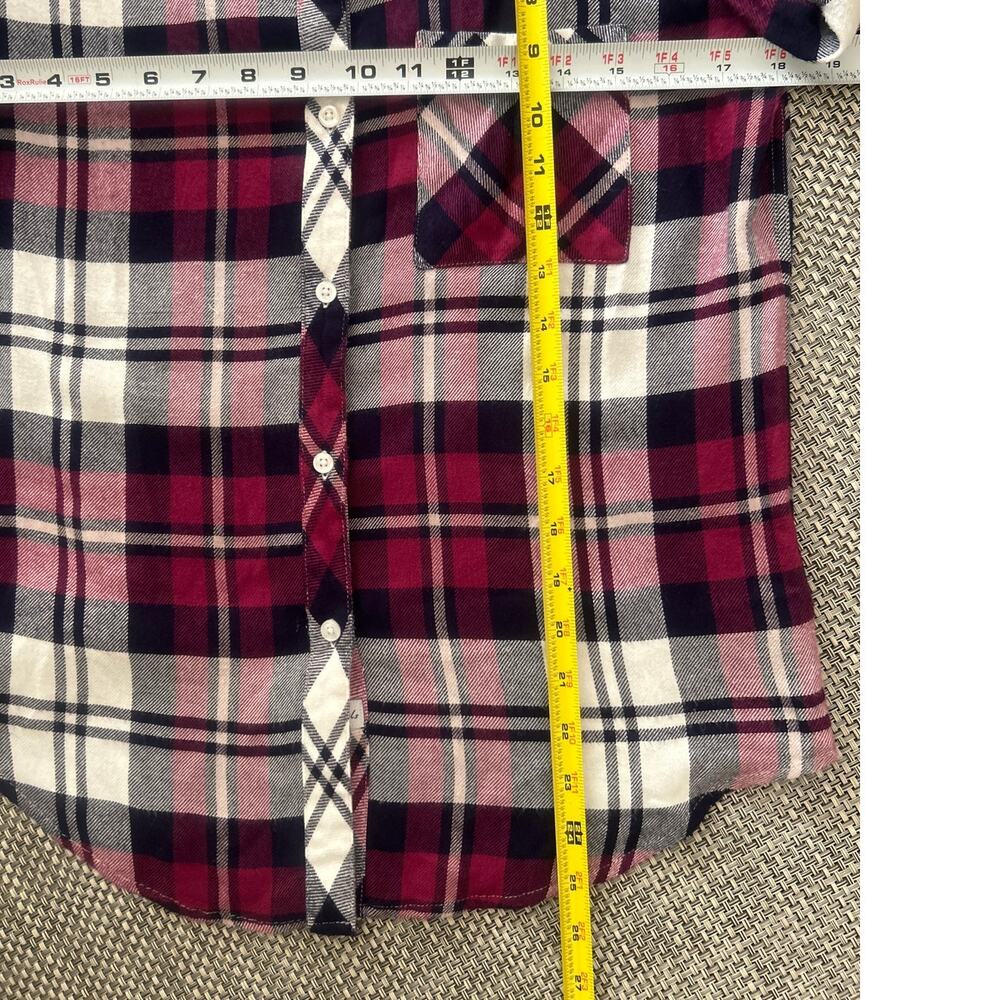 Rails Revolve Hunter Long Slv Button Up Plaid Shi… - image 6